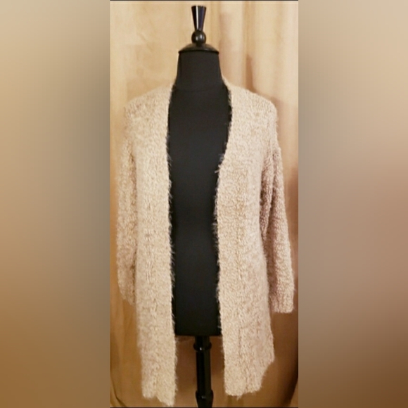 PINK LILY TEXTURED DUSTER CARDIGAN - Picture 2 of 11